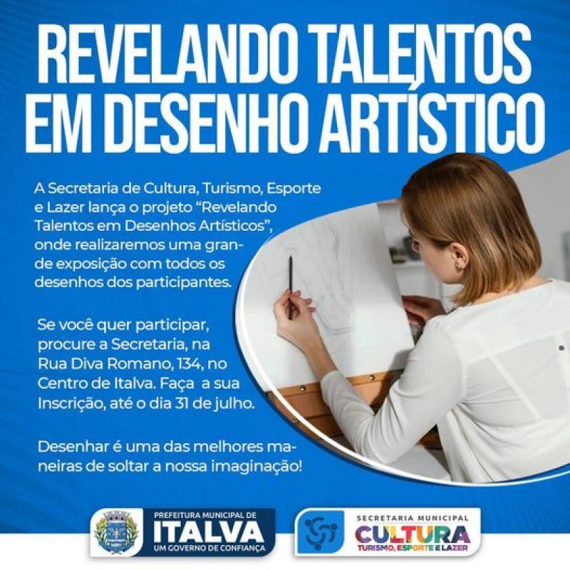 PROJETO REVELANDO TALENTOS EM DESENHOS ARTÍSTICOS
