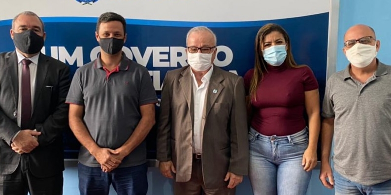 Prefeitura de Italva recebe o presidente do Rioprevidência, Sérgio Aureliano,